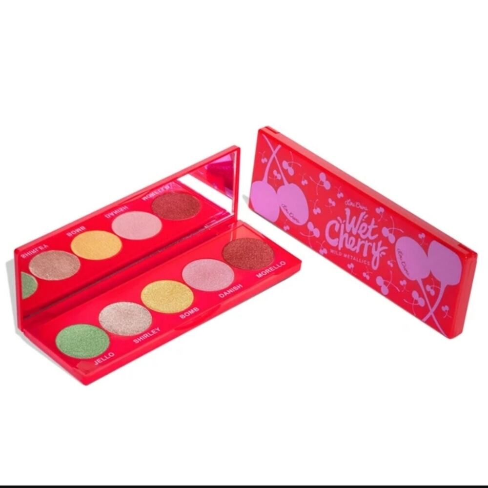 NIB Lime Crime Wet Cherry Wild Metallics Eyeshadow Pallet